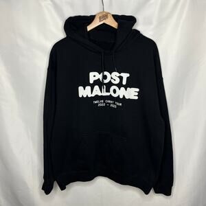 Post Malone Austin Stoney Twelve Carat Grill Tongue Tour Merch Hoodie M